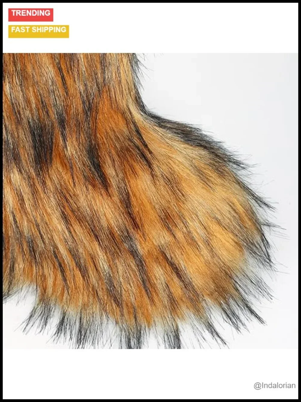 Women's Knee High Faux Fur Snow Boots Winter Fluffy Flat Heel